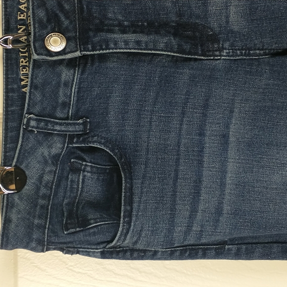 American Eagle High Rise Artist Flare Super Stretch Jeans Womens 10 Long - Picture 4 of 14